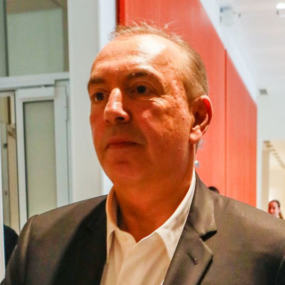 Exclusif - L'animateur de radio, journaliste, présentateur de télévision et producteur français, Jean-Marc Morandini, à la sortie de la chambre correctionnelle du tribunal judiciaire de Paris Batignolles, le 14 juin 2023.