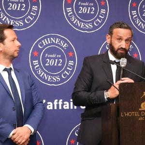 Exclusif - Harold Parisot, Cyril Hanouna au déjeuner du Chinese Business Club, avec C.Hanouna comme invité d’honneur, à Paris, France, le 19 juin 2025. © Jack Tribeca/Bestimage
