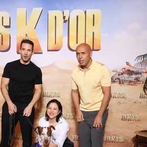 Jérémy Ferrari, Laura Felpin et Eric Judor - Avant-première du film "Les K D'Or" au Grand Rex à Paris le 2 mars 2026. © Denis Guignebourg/Bestimage