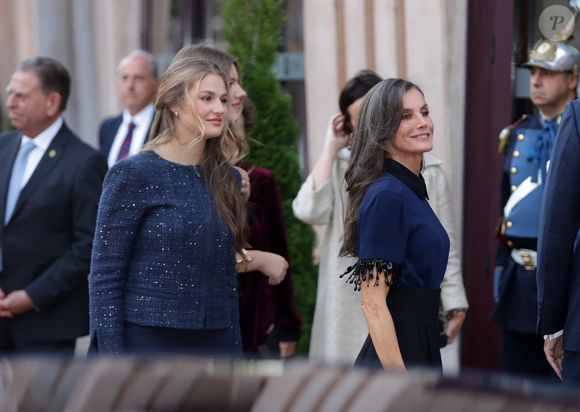 Le roi Felipe VI, la reine Letizia, la princesse héritière Leonor et la princesse Sofia assistent au concert de clôture de la 33ème Semaine musicale à Oviedo. Photo by LALO YASKY / BESTIMAGE