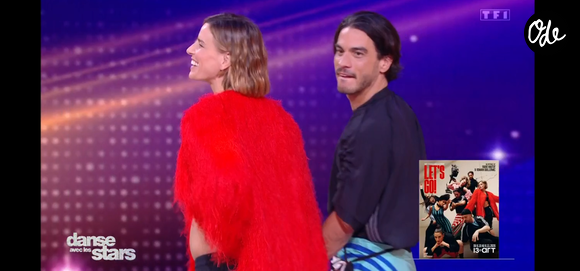 Fauve Hautot et son compagnon Romain Guillermic dans "Danse avec les stars" sur TF1 le 3 avril 2026.