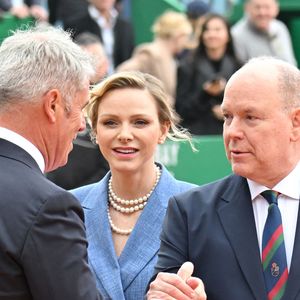 La princesse Charlene de Monaco et le prince Albert II de Monaco durant la finale de la 118e édition du Rolex Monte-Carlo Masters, au Monte-Carlo Country Club à Roquebrune Cap Martin, le 13 avril 2025.
L'espagnol Carlos Alcaraz a battu l'italien Lorenzo Musetti 3-6 / 6-1 / 6-0. © Bruno Bebert / Bestimage