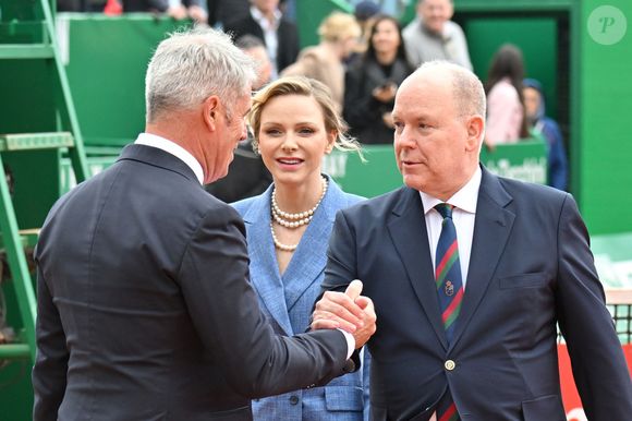 La princesse Charlene de Monaco et le prince Albert II de Monaco durant la finale de la 118e édition du Rolex Monte-Carlo Masters, au Monte-Carlo Country Club à Roquebrune Cap Martin, le 13 avril 2025.
L'espagnol Carlos Alcaraz a battu l'italien Lorenzo Musetti 3-6 / 6-1 / 6-0. © Bruno Bebert / Bestimage