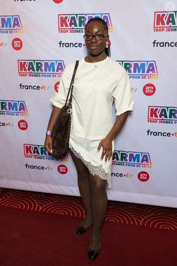Sarah Star Academy promo 2025 assiste à la première de la série 'Karma, trop jeunes pour se taire' au Grand REX le 29 janvier 2026 à Paris, France. Photo by Nasser Berzane/ABACAPRESS.COM