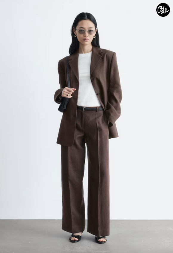 Pantalon habillé en lin