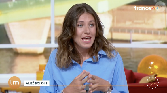 Alizé Boissin présente sa première chronique dans Télématin, sur France 2.