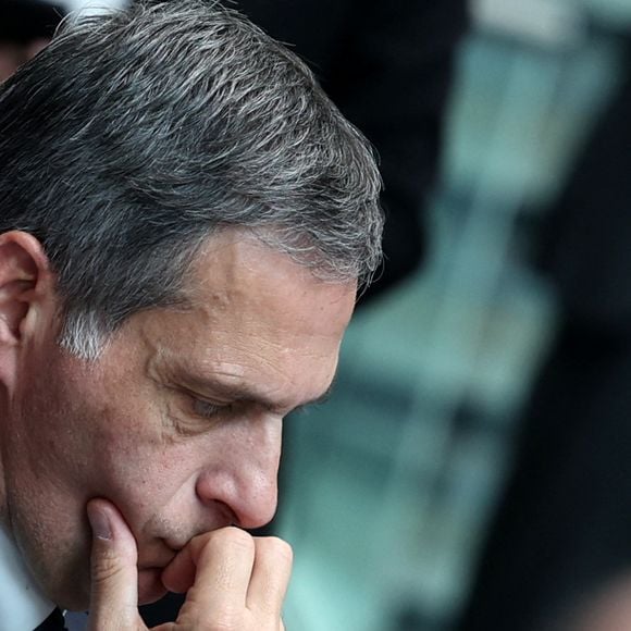 Rodolphe Saadé lors du sommet innovation et IA à l'Impérial Collège à Londres, Royaume Uni, le 9 juillet 2025. © Dominique Jacovides/Bestimage