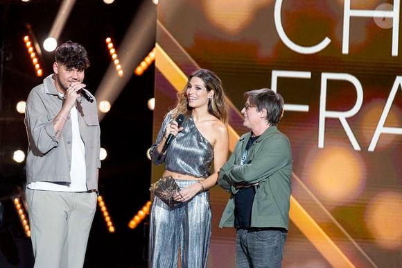 Exclusif -  Joseph Kamel, Laury Thilleman et Thomas Dutronc - Enregistrement de l'émission "La fête de la chanson française" à Paris, présentée par L.Thilleman et A.Manoukian, et diffusée le 20 décembre sur France 3
© Pierre Perusseau / Bestimage