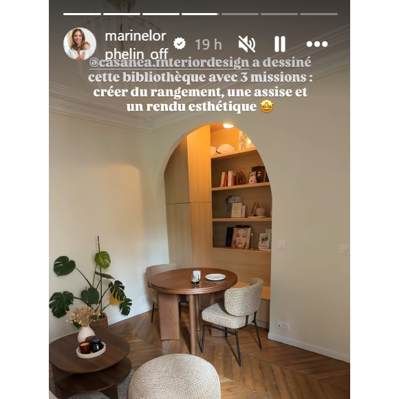 L'intérieur du nouvel appartement de Marine Lorphelin
