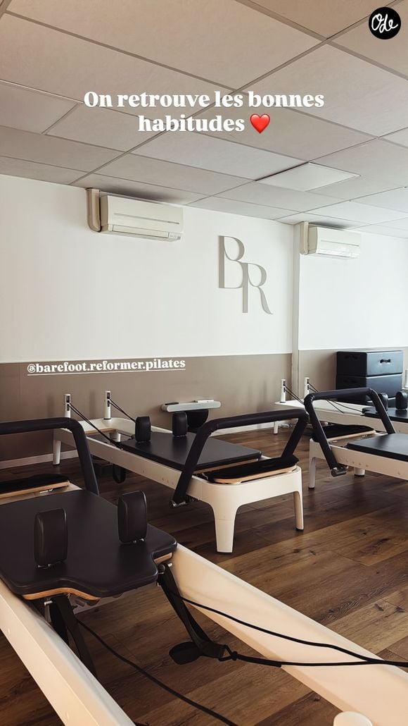 Camille Lou partage sa séance de sport sur Instagram