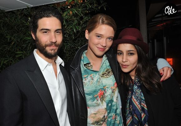 Admiratif, il a évoqué les nombreuses qualités de son épouse. 

Lea Seydoux, Tahar Rahim et Leila Bekhti - Soiree du film " Grand Central " sur la plage Magnum lors du 66eme festival de Cannes le 18 mai 2013. VEEREN / BESTIMAGE