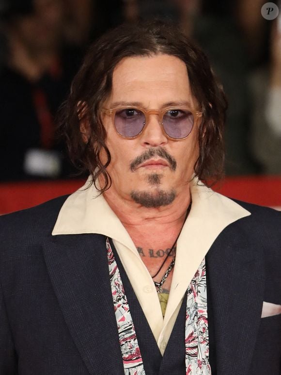 Johnny Depp assiste au tapis rouge de Modì, Three Days On The Wing Of Madness lors du 19e Festival du film de Rome à l'Auditorium Parco Della Musica le 26 octobre 2024 à Rome, Italie. Photo by IPA/ABACAPRESS.COM