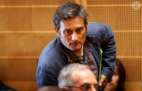Exclusif - Photo d'archive de l'artiste Bordelais François Saubadu le 1er septembre 2014 au palais de justice de Bordeaux, France durant une audience ou il met le chanteur Bertrand Cantat en cause dans le suicide de sa femme Krisztina Rady en 2010. © Bernard-Salinier/Bestimage