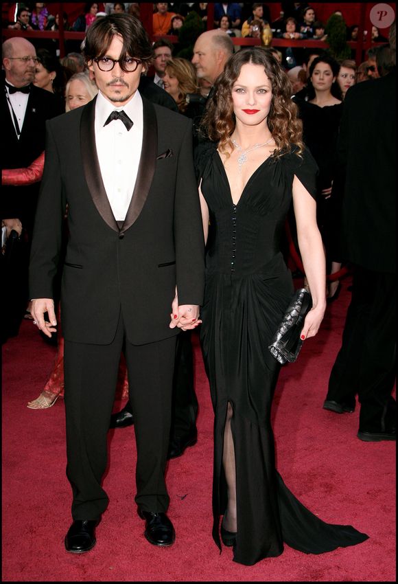 Johnny Depp & Vanessa Paradis lors de la 80e cérémonie des Oscars
©JUAN RICO / FAME PICTURES / BESTIMAGE
