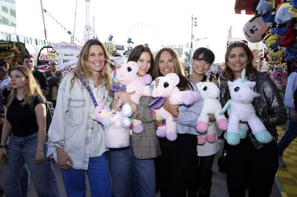 Sophie Thalmann, Mareva Galanter, Nathalie Marquay Pernaut, Ève Gilles (Miss France 2024) et Melody Vilbert - Inauguration de la Foire du Trône 2025 à Paris le 4 avril 2025. © Cédric Perrin/Bestimage