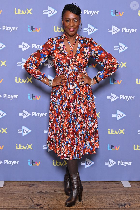 Londres, Royaume-Uni. 30 novembre 2023. Jacqueline Boatswain lors du lancement de la nouvelle série After The Flood de ITV et ITVX, à l'hôtel Soho de Londres. Photo : Matt Crossick/Empics - PA Photos/ABACA