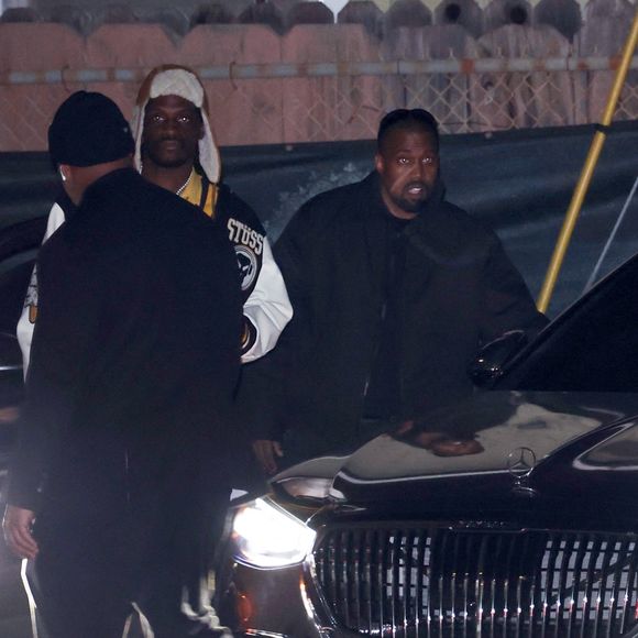 Exclusif - Kanye West (Ye) et Playboi Carti arrivent au studio d'enregistrement à Los Angeles, le 5 février 2025 ©Backgrid USA / Bestimage