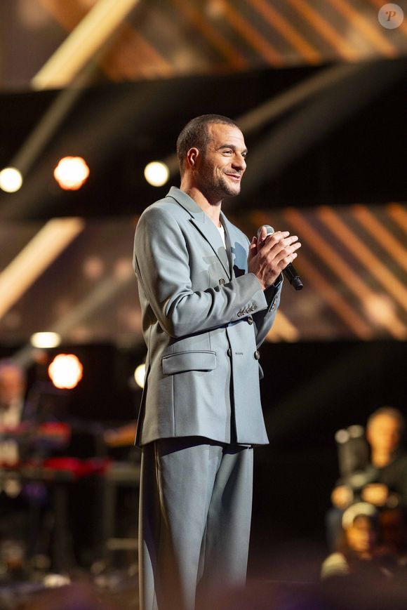 Exclusif - Amir Haddad - Enregistrement de l'émission "La fête de la chanson française" à Paris, présentée par L.Thilleman et A.Manoukian, et diffusée le 20 décembre sur France 3
© Pierre Perusseau / Bestimage