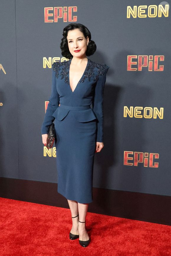 Le 18 février 2026, Los Angeles, Californie, USA : Dita Von Teese à la première de EPIC : Elvis Presley in Concert au TCL Chinese Theatre IMAX (Image de crédit : © Nina Prommer/ZUMA Press Wire / Bestimage)