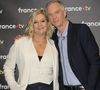 Flavie Flament, Julien Arnaud - Photocall à l'occasion des 40 ans de l'émission "Télématin" au siège de France Télévisions à Paris le 6 février 2025. Rendez-vous quotidien de partage, de proximité, d'information et de convivialité, Télématin accompagne les Français chaque matin depuis 40 ans. En rassemblant toutes les générations autour de cette matinale, l'émission a su rester un pilier de la télévision française. © Coadic Guirec/Bestimage