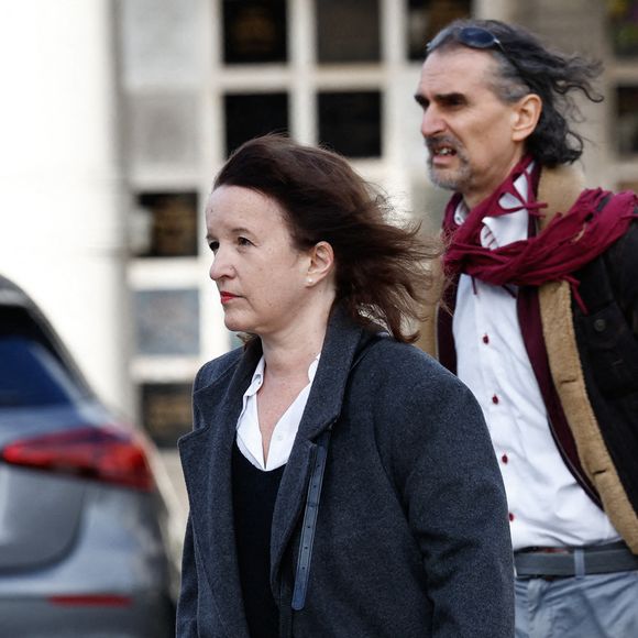 Anne Roumanoff - Obsèques d'Isabelle Mergault à la Coupole du Père-Lachaise à Paris le 30 mars 2026. © Cyril Moreau - Dominique Jacovides / Bestimage