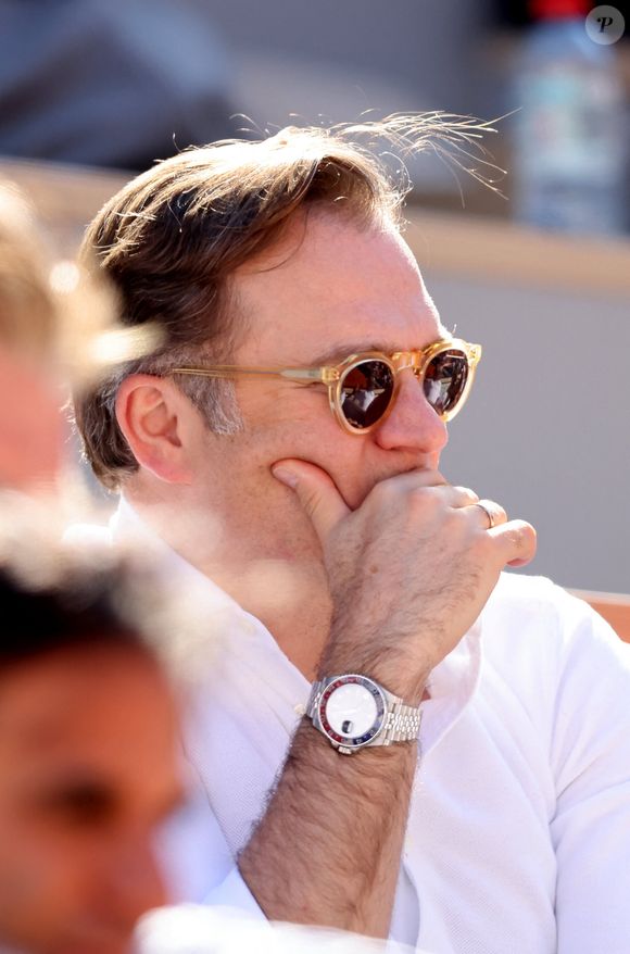 Renaud Capuçon - Célébrités dans les tribunes des Internationaux de France de tennis de Roland Garros 2024 à Paris le 7 juin 2024.  © Jacovides-Moreau/Bestimage