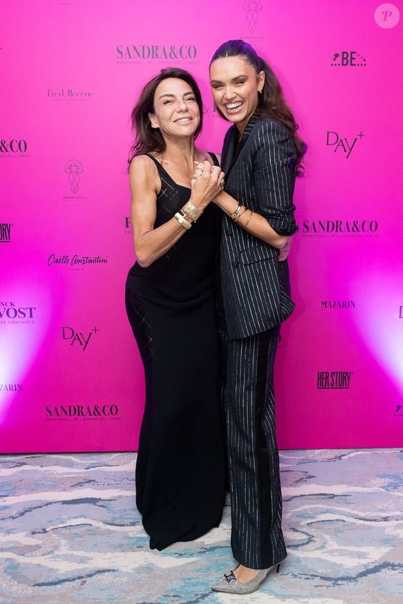 Exclusif - Sandra Sisley et Diane Leyre - Photocall à la suite Sandra & Co lors du Festival International des Séries de Cannes, Canneseries Saison 8, à l’hôtel JW Marriott Cannes le 28 avril 2025.

© Aurelio Stella / William Sanches Tavares / Evenjoy / Bestimage