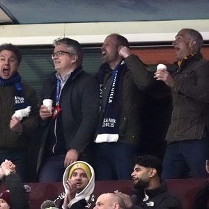 Qui opposait son équipe préférée Aston Villa au Club Brugge 
Le Prince de Galles dans les tribunes lors du match retour des huitièmes de finale de l'UEFA Champions League à Villa Park, Birmingham. Mercredi 12 mars 2025. ... Aston Villa - Club Brugge - UEFA Champions League - Huitièmes de finale - Match retour - Villa Park Birmingham Nick Potts/PA Wire.