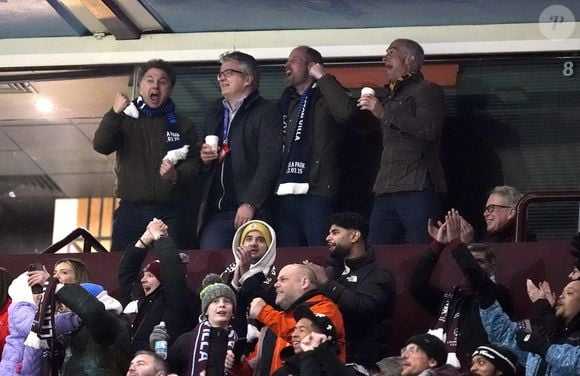 Qui opposait son équipe préférée Aston Villa au Club Brugge 
Le Prince de Galles dans les tribunes lors du match retour des huitièmes de finale de l'UEFA Champions League à Villa Park, Birmingham. Mercredi 12 mars 2025. ... Aston Villa - Club Brugge - UEFA Champions League - Huitièmes de finale - Match retour - Villa Park Birmingham Nick Potts/PA Wire.