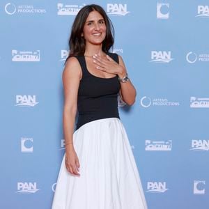 Géraldine Nakache à la première du film "Si tu penses bien" au mk2 Quai de Loire le 14 septembre 2026. © Christophe Aubert / Bestimage