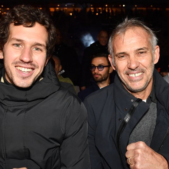 Victor et Paul Belmondo - Le boxeur français T.Yoka s'incline face au belge R.Merhy à Roland-Garros le 9 décembre 2023 © Veeren / Bestimage