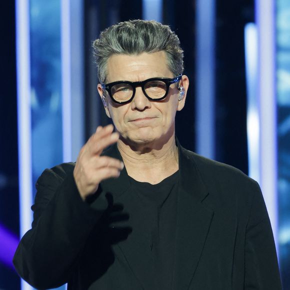 Marc Lavoine - Les célébrités se mobilisent pour la 38ème édition du Téléthon dans les studios de France 2 à Paris, le 29 novembre 2024. 
© Coadic Guirec / Bestimage