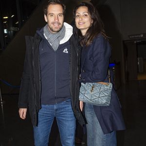 Richard Gasquet et sa compagne Clementine - Célébrités assistent aux combats de MMA, Professional Fighters League Europe (PFL) à l’accord Arena de Bercy à Paris le 7 mars 2024. © Pierre Perusseau/Bestimage