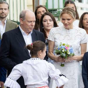 Le prince Albert II de Monaco, La princesse Charlène de Monaco avec leurs enfants le prince Jacques de Monaco, marquis des Baux et la princesse Gabriella de Monaco, comtesse de Carladès et Mélanie-Antoinette de Massy au 'Pique-nique des Monégasques’, Monaco.6 septembre 2025 © Olivier Huitel/Pool Monaco/Bestimage