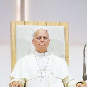 Le pape Léon XIV lors de sa visite à la 47e édition du Meeting pour l’amitié entre les peuples, organisé par le mouvement Communion et Libération. Rimini, 22 août 2026. © ANSA via ZUMA Press / Bestimage