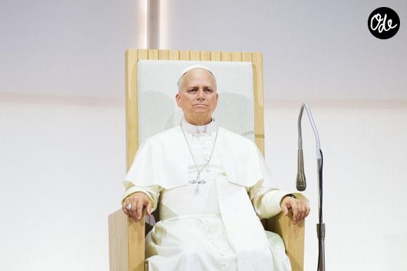 Le pape Léon XIV lors de sa visite à la 47e édition du Meeting pour l’amitié entre les peuples, organisé par le mouvement Communion et Libération. Rimini, 22 août 2026. © ANSA via ZUMA Press / Bestimage