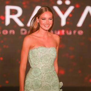 Exclusif - Amandine Petit, Miss France 2021 - 20ème édition du Casa Fashion show by K. Cheddadi au Sofitel Casablaca Tour Blanche à Casablanca au Maroc le 10 mai 2025. © Philippe Doignon/Bestimage