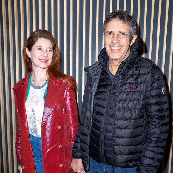 Julien Clerc et sa femme Hélène Grémillon - Avant Première Parisienne du film «Seule la terre est éternelle » à l'UGC Danton le 22 mars 2022. © Olivier Borde / Bestimage