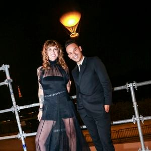 Exclusif - Daphné Burki, Mohamed Bouhafsi, - Backstage de la soirée du "Grand Concert de la fête de la musique" au Jardin des Tuileries, autour de la vasque olympique, retransmis en direct sur France 2 à Paris le 21 juin 2025. © Marc Ausset-Lacroix - Jack Tribeca - Christophe Clovis / Bestimage