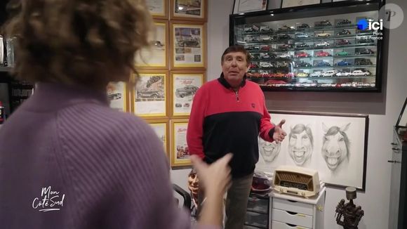 Jean-Pierre Foucault fait visiter sa maison de Carry-le-Rouet dans l'émission Côté Sud, le 3 avril. Capture d'écran France 3
