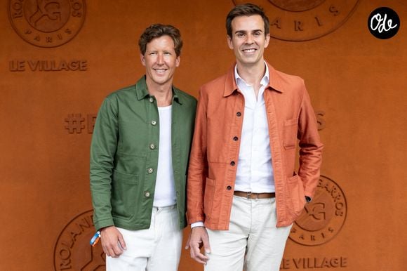 Jean de Reynal and Jean-Baptiste Marteau au village lors des Internationaux de France de Tennis de Roland Garros 2026. Paris, le 2 juin 2026. © Jacovides-Moreau / Bestimage