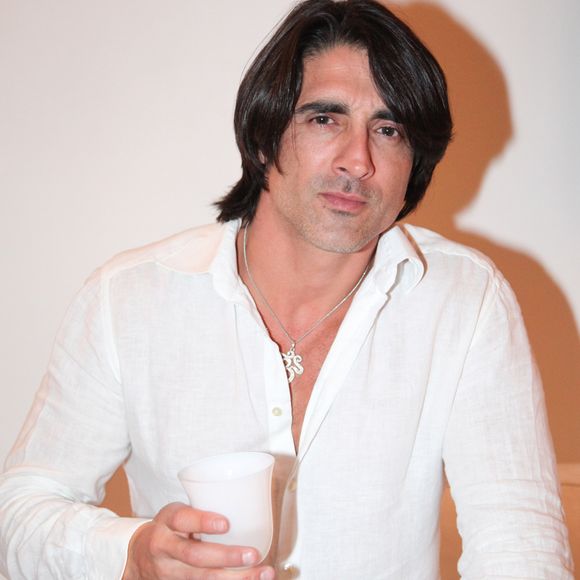 Grégory Basso - Soirée blanche chez Pierre Guillermo le 14 juillet 2011 ©Agence / Bestimage