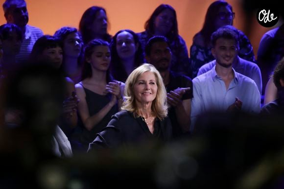 Exclusif - Claire Chazal, lors de l'enregistrement de l'émission "Le Grand Echiquier - Méditerrannée" présentée par A.Manoukian et C.Chazal et diffusée le 2 juillet 2026 sur France 2, à Versailles, France, le 1er juillet 2025. © Jack Tribeca/Bestimage