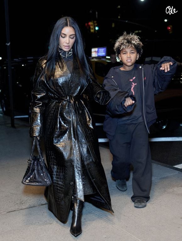 Exclusif - Kim Kardashian et son fils Saint à New York, le 6 décembre 2025.