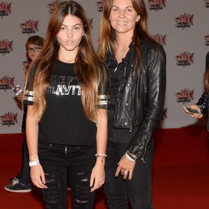 Véronika Loubry et sa fille Thylane Blondeau - Arrivées à la 17ème cérémonie des NRJ Music Awards 2015 au Palais des Festivals à Cannes. © Rachid Bellak/Bestimage