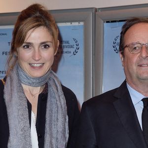 Julie Gayet et François Hollande assistant à l'avant-première de The Ride au cinéma MK2 Bibliothèque à Paris, France, le 26 janvier 2018.  © Marechal Aurore/ABACA