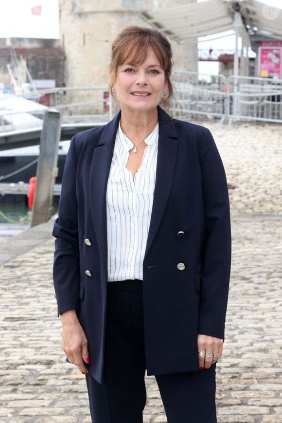 Cécilia Hornus au photocall de la série "Plus belle la vie" lors de la 23ème édition du Festival de la Fiction tv de la Rochelle 2021, à La Rochelle, France, le 18 septembre 2021. © Jean-Marc LHomer/Bestimage