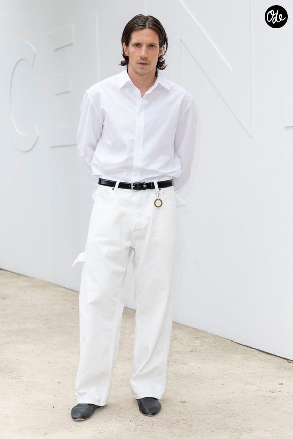 Exclusif - Abraham Wapler -  Photocall du défilé Celine "Collection Homme Prêt-à-Porter Printemps/Eté 2027" lors de la Fashion Week de Paris, le 27 juin 2026.

© Olivier Borde/Bestimage