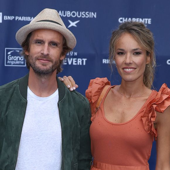 Philippe Lacheau et Elodie Fontan - Arrivées sur le tapis bleu de la 16ème édition du festival du film francophone de Angoulême
© Coadic Guirec / Bestimage