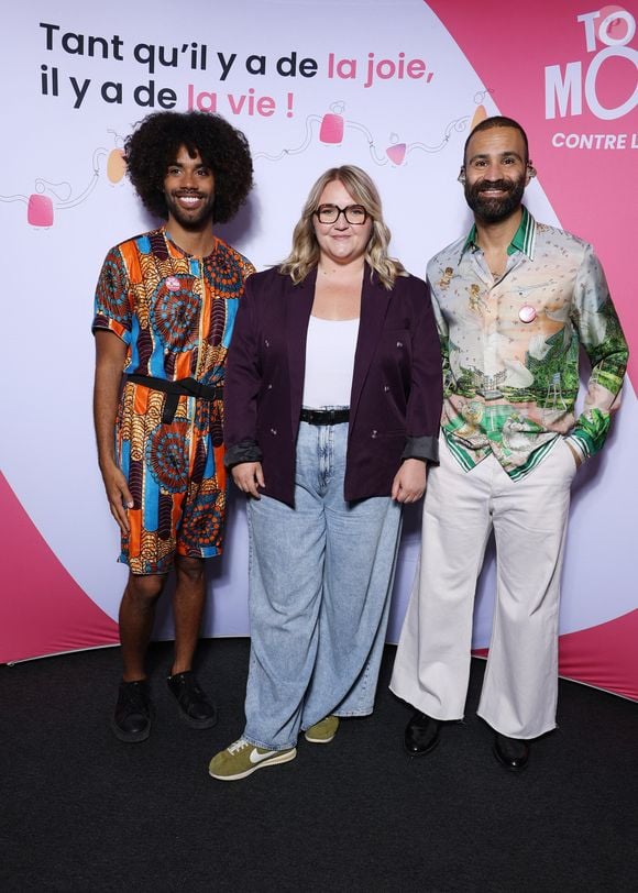 Exclusif -  Gwendal Marimoutou, Lola Dubini et Ycare - 4ème édition du gala "Tous les talents chantent contre le cancer"à l'Olympia à Paris le 20 Juin 2025. © Denis Guignebourg/Bestimage